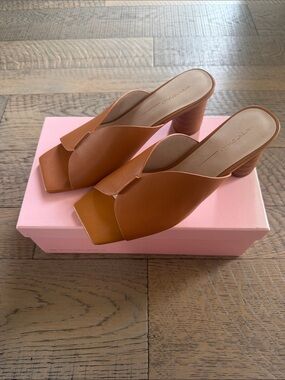 Intentionally Blank Kamika in Canyon - Open-Toe Block Heel Mules